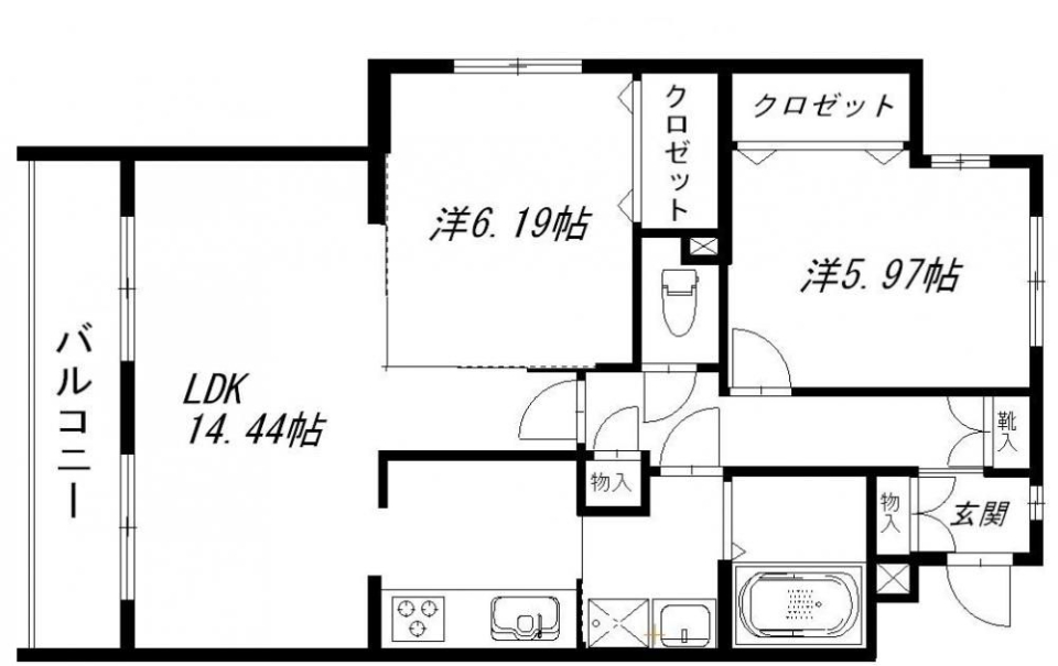 毎朝コーヒーを淹れる余裕の間取り図