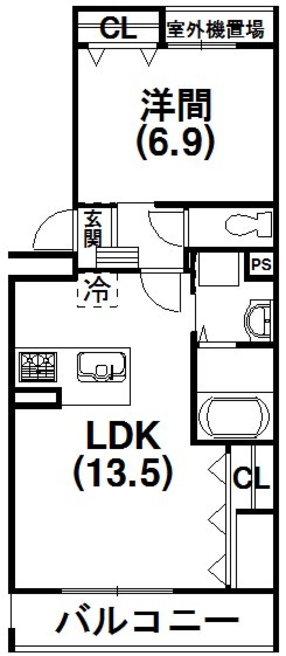 甘党の私はオレオとチーズケーキに囲まれたいの間取り図