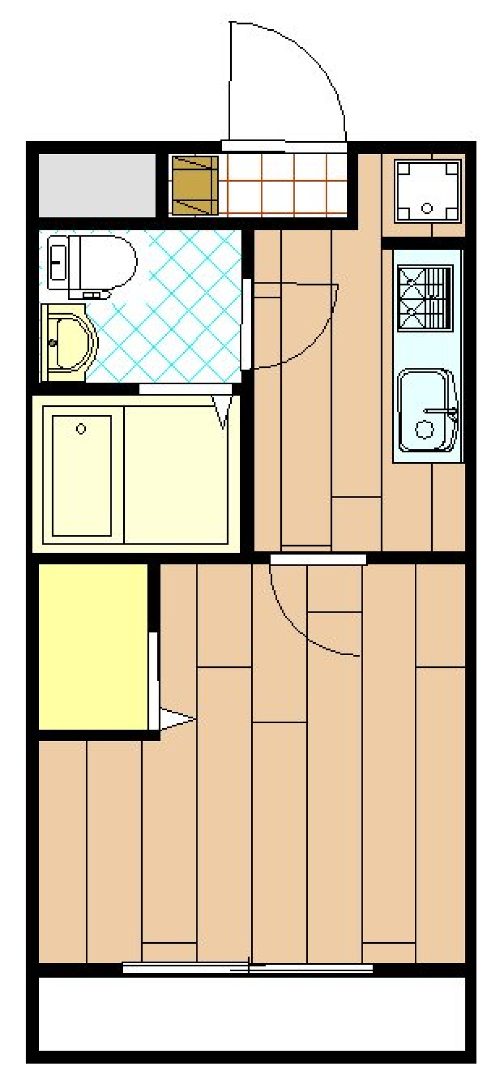 バステルブルー色に光るソーダ水の間取り図