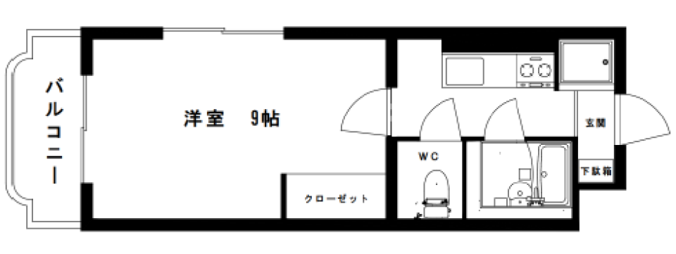 気軽に1人暮らしをの間取り図