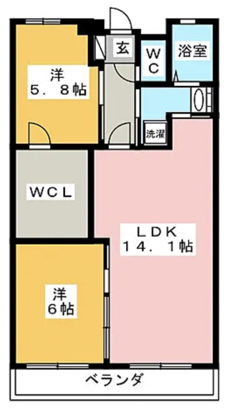 真紅のルージュのようなの間取り図
