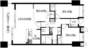 ファミリーにおすすめの3LDK
