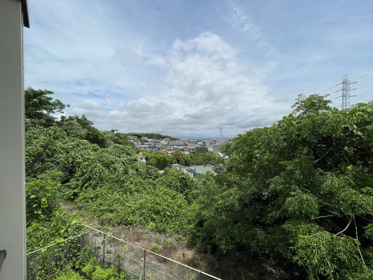 高台の土地にあるので見晴らしがいい