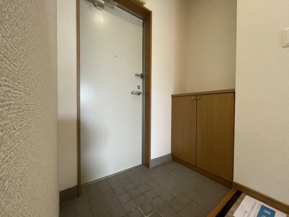 玄関スペースは広め
