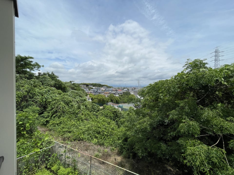 高台の土地にあるので見晴らしがいい