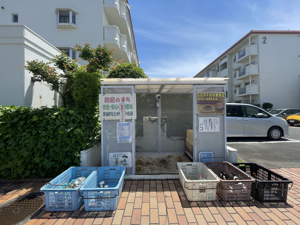 敷地内ゴミ捨て場があるので忙しい朝でもラクラク