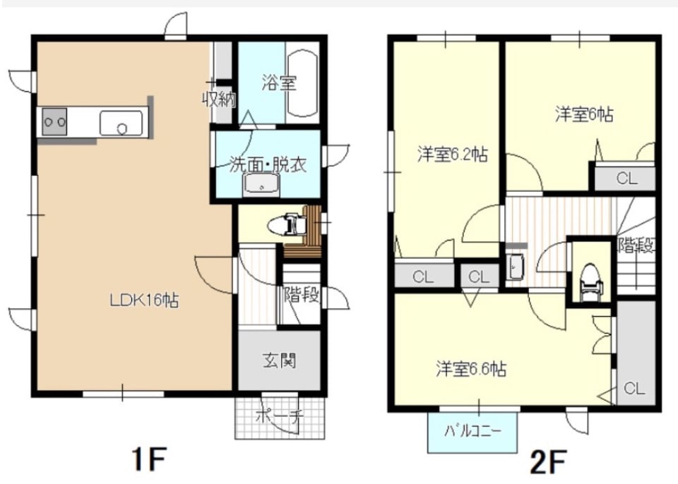 幸でしあわせな暮らし［戸建］の間取り図