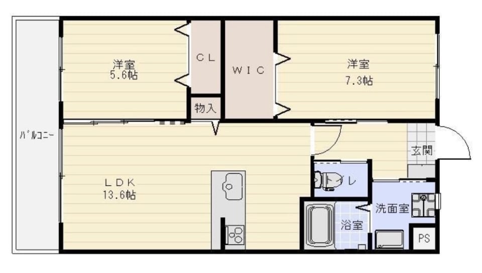 Bienvenue！おうちcaféの間取り図