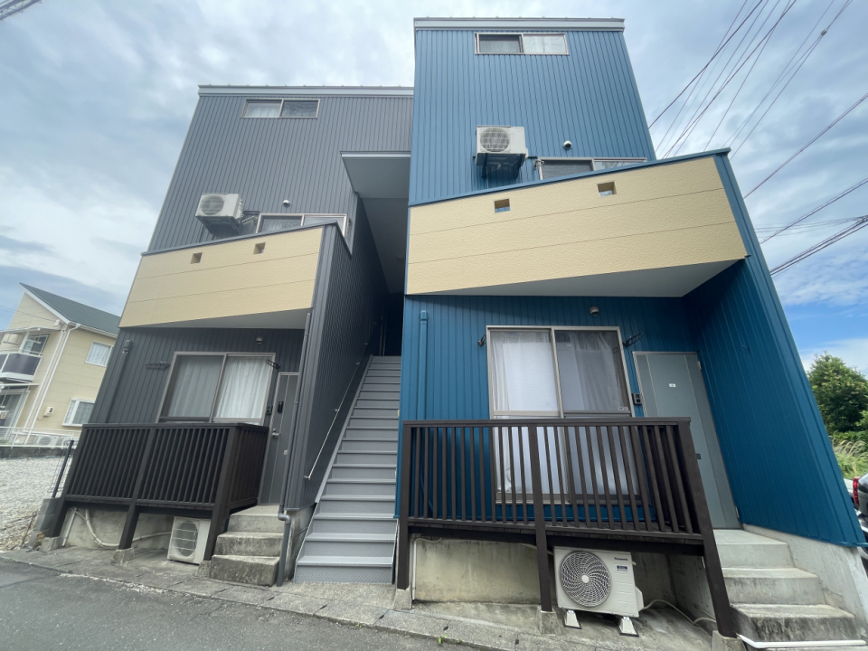 ブルーの外観が印象的