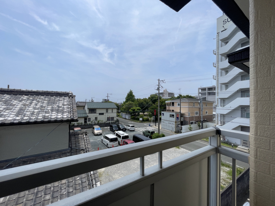 最上階である3階からの眺めは爽快