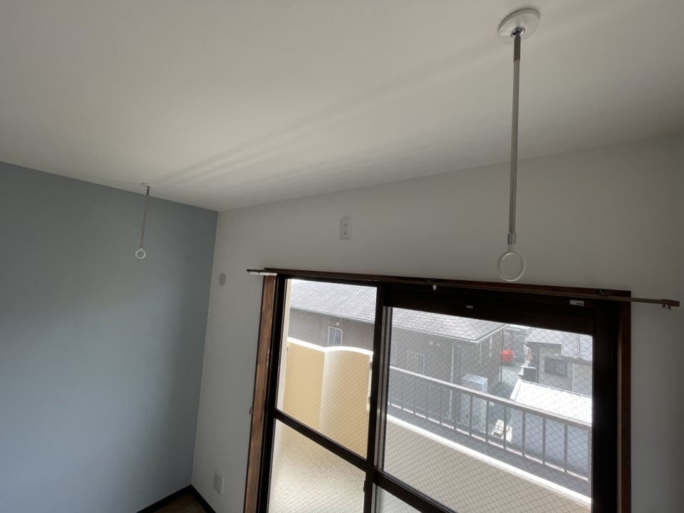 室内でも洗濯物が干せます