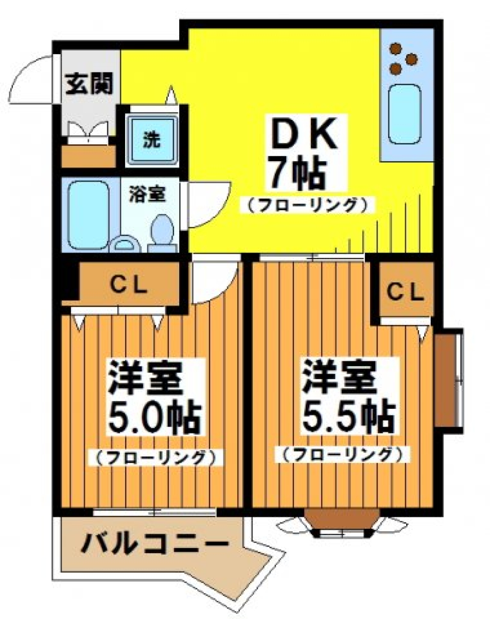 マインド和亜 101号室の間取り図