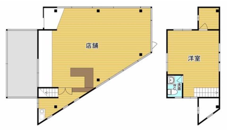 【店舗・事務所】秋葉坂下のあの店舗の間取り図