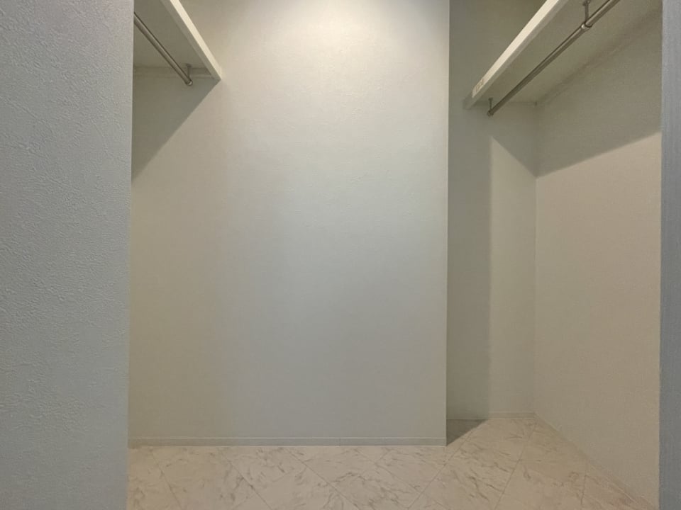 容量大のウォークインクローゼット