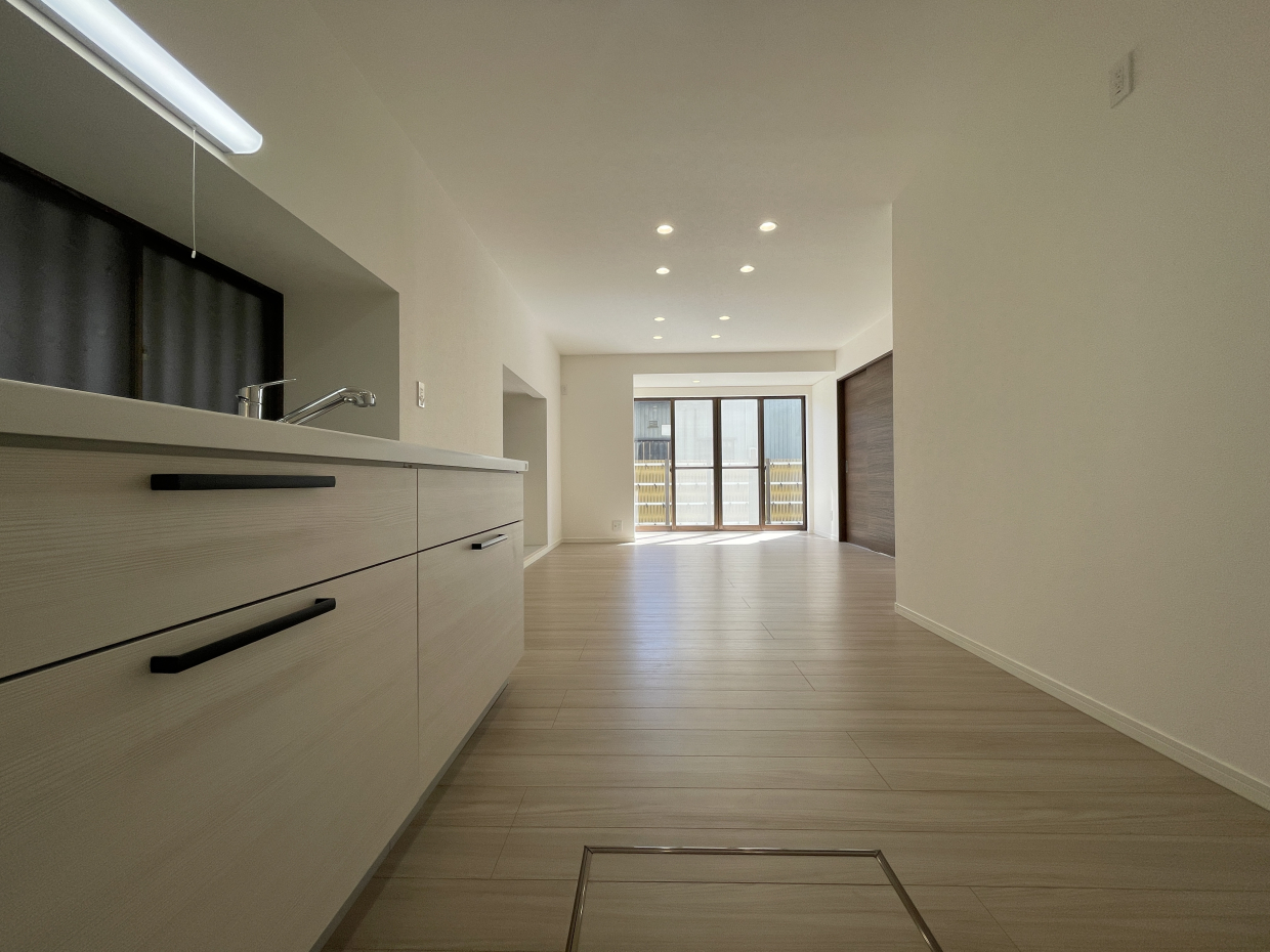 柔らかいベージュの色味がお部屋にばっちり馴染んでいます