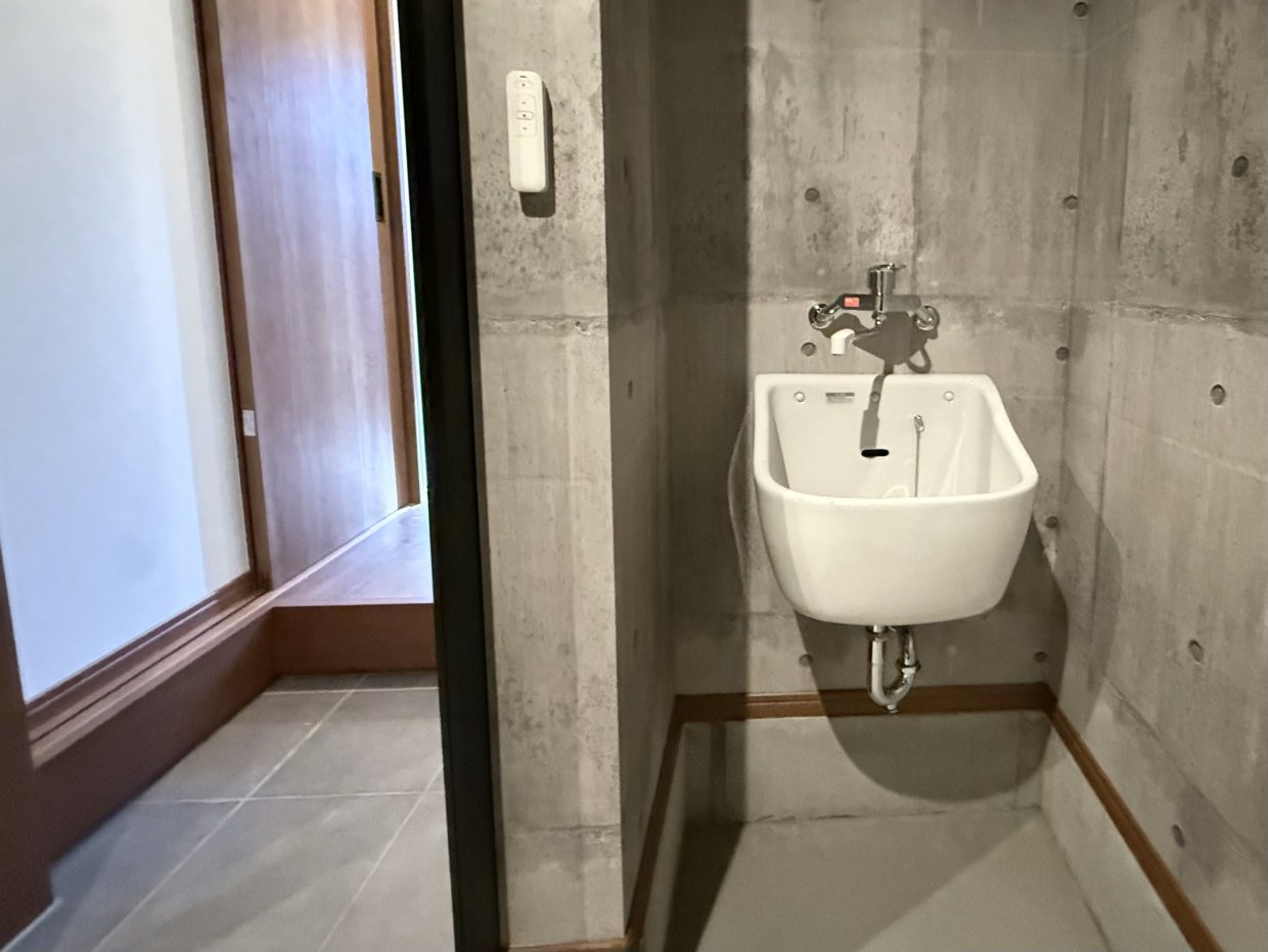 便利な水栓付き