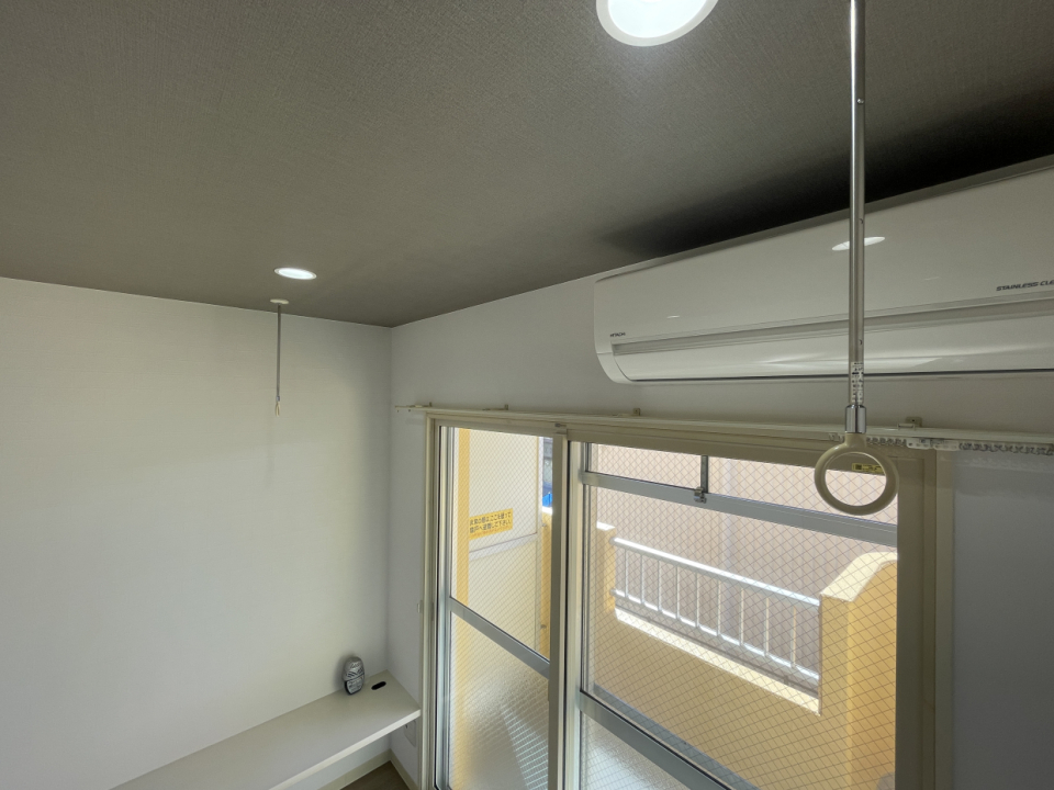 室内物干しつきなので雨の日が続いても安心です