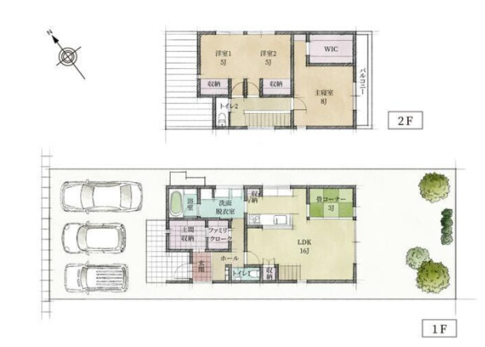 この家、気持ちいい暮らしのアイデア詰まってるの間取り図
