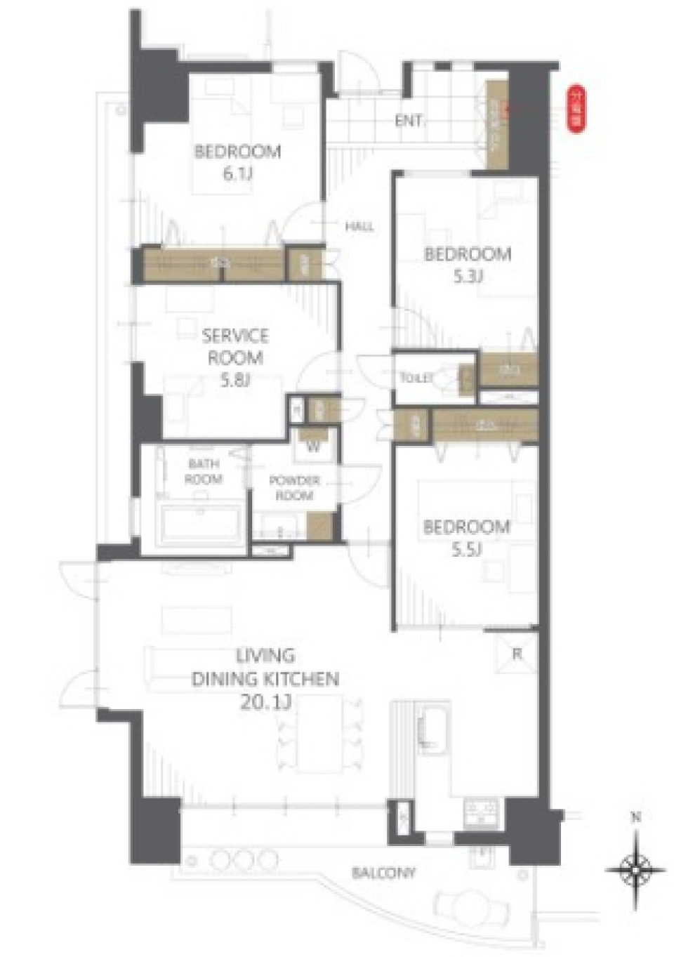 広さは、時に“事件”だの間取り図