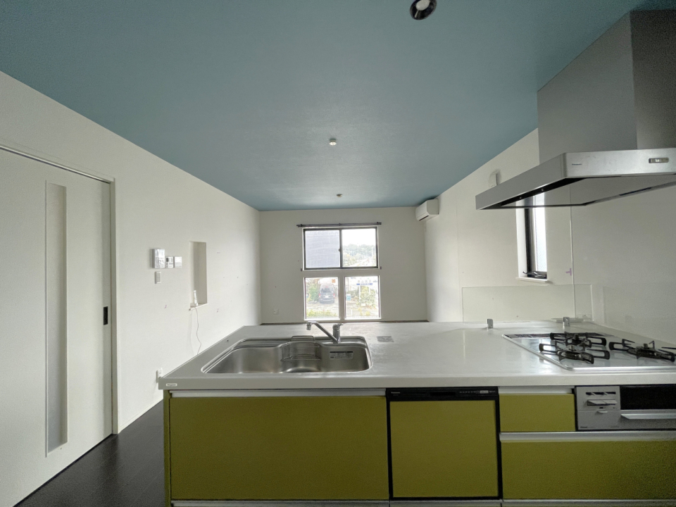 対面キッチンからの景色