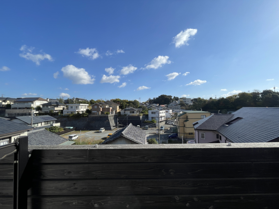 バルコニーからいい景色