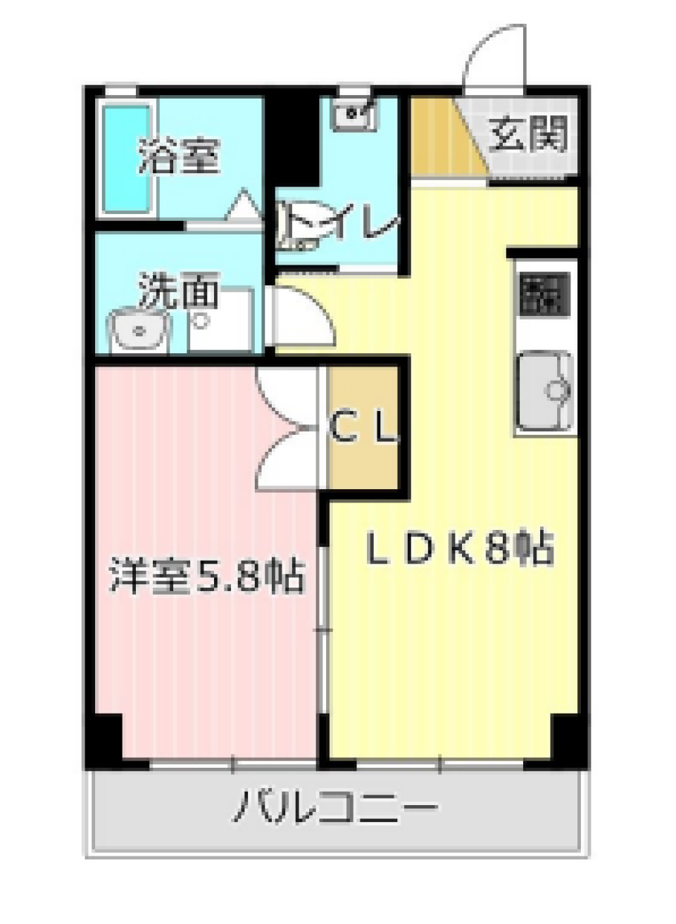 築年数を感じさせない機能美、ピクチャーレールのある暮らしの間取り図