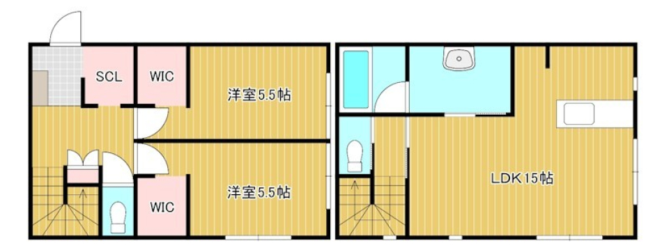 一番長く過ごす場所を、一番贅沢にの間取り図