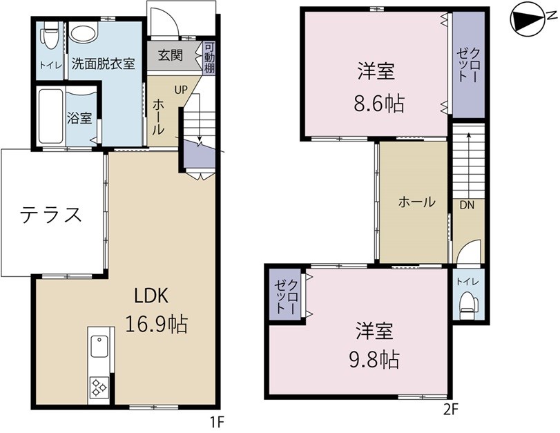 2LDKのファミリー物件！