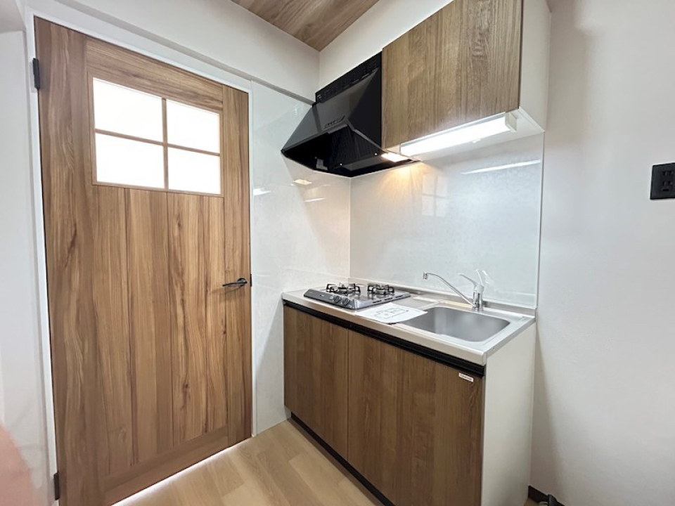 2口ガスコンロ付きです！