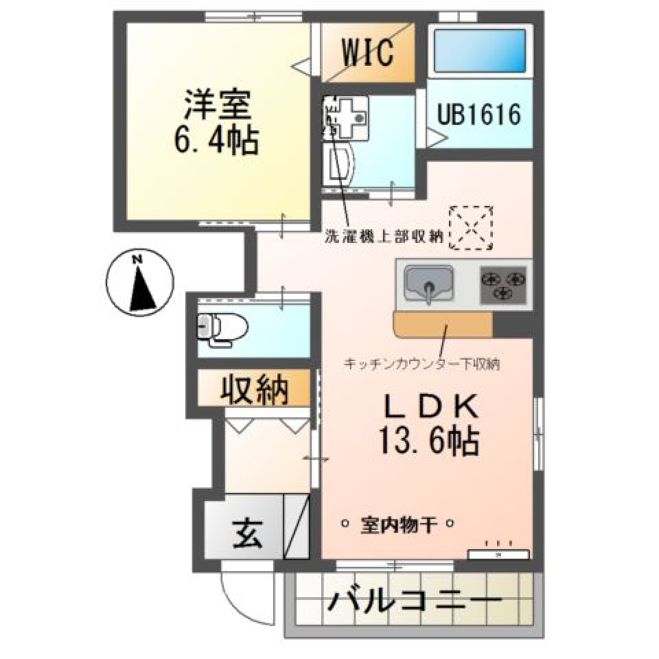 一日の終わりを「家スパ」での間取り図