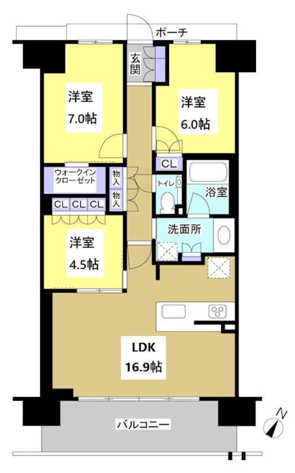 空を独り占めの間取り図