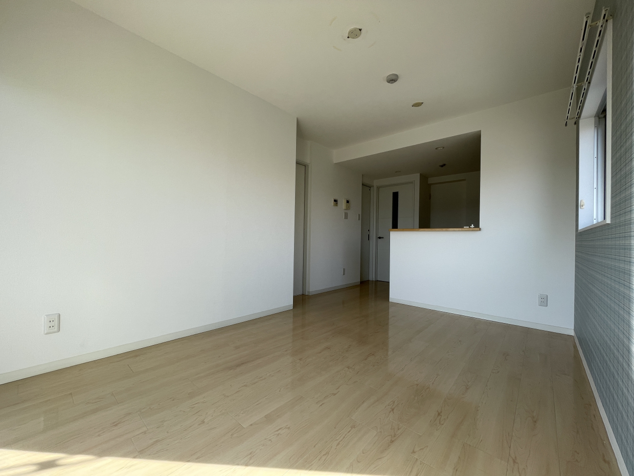 二面採光で明るいLDK