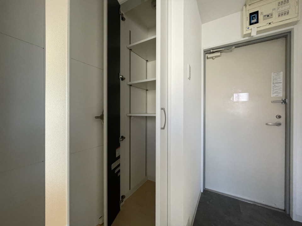 玄関に収納は嬉しいポイント