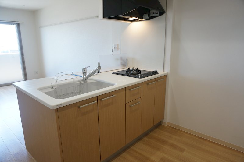 2口ガスコンロ付き