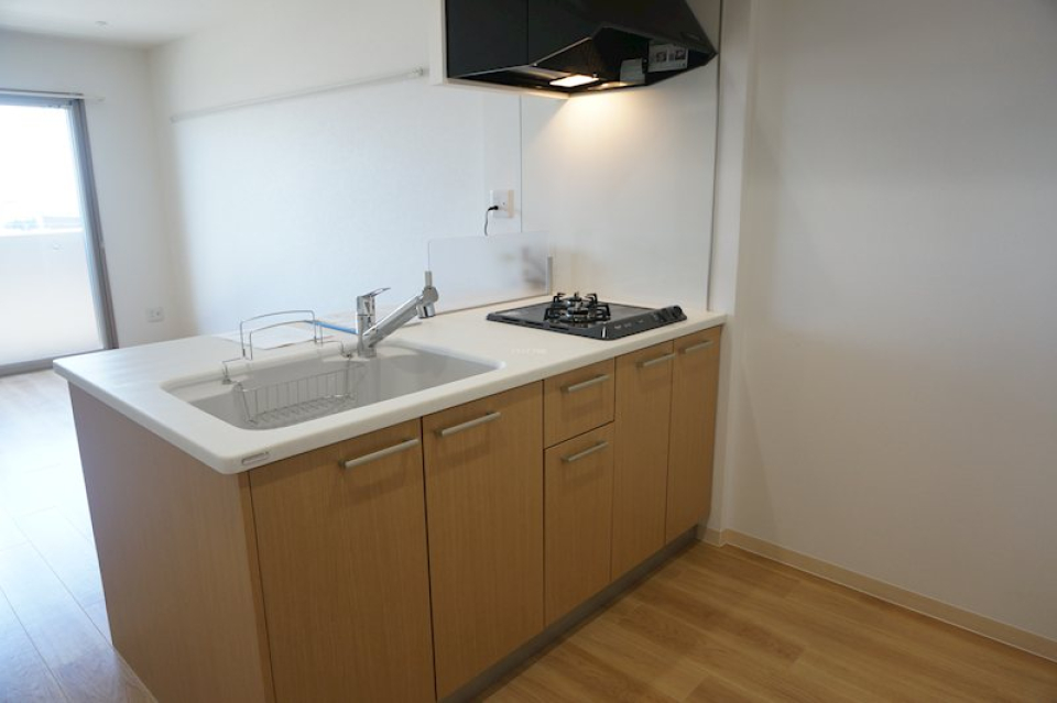 2口ガスコンロ付き