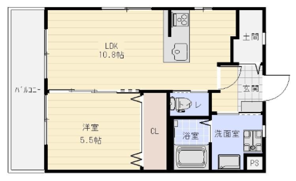 最上階の角部屋という贅沢。独立性の高い空間で叶える、光と風の暮らしの間取り図