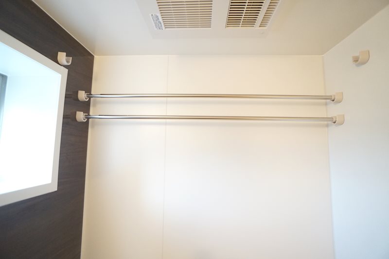 室内で干せますよ！浴室乾燥機付き！