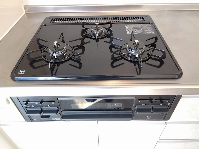 3口ガスコンロでお料理はかどる