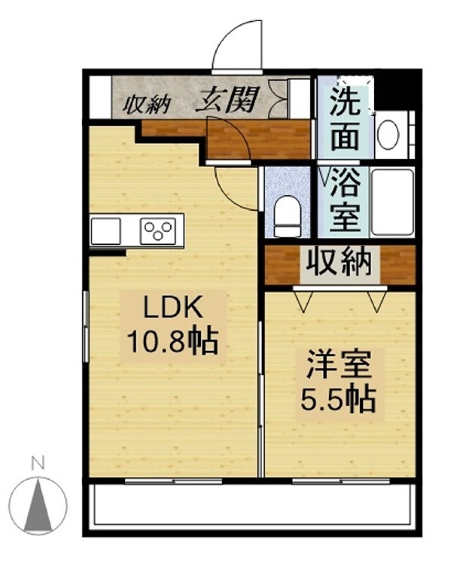 魔法のシューズクロークの間取り図
