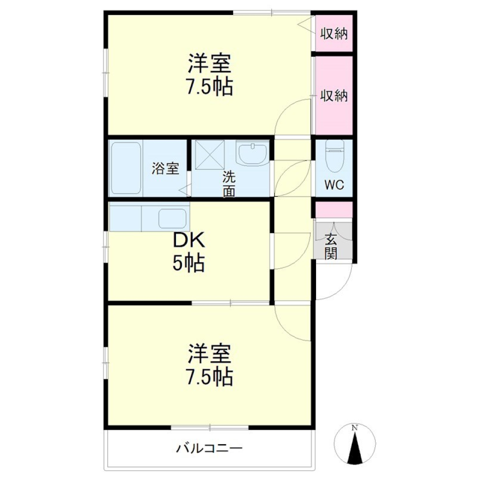 お散歩もドライブも好きの間取り図