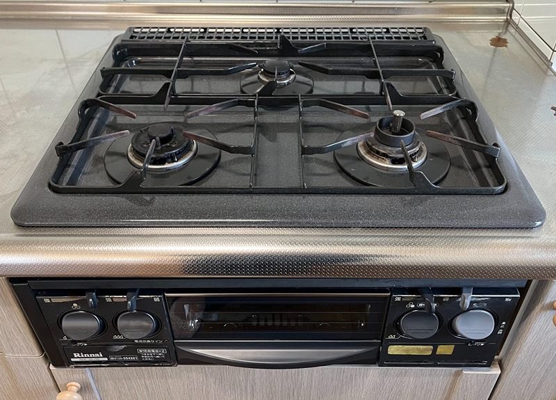 3口ガスコンロでお料理はかどる