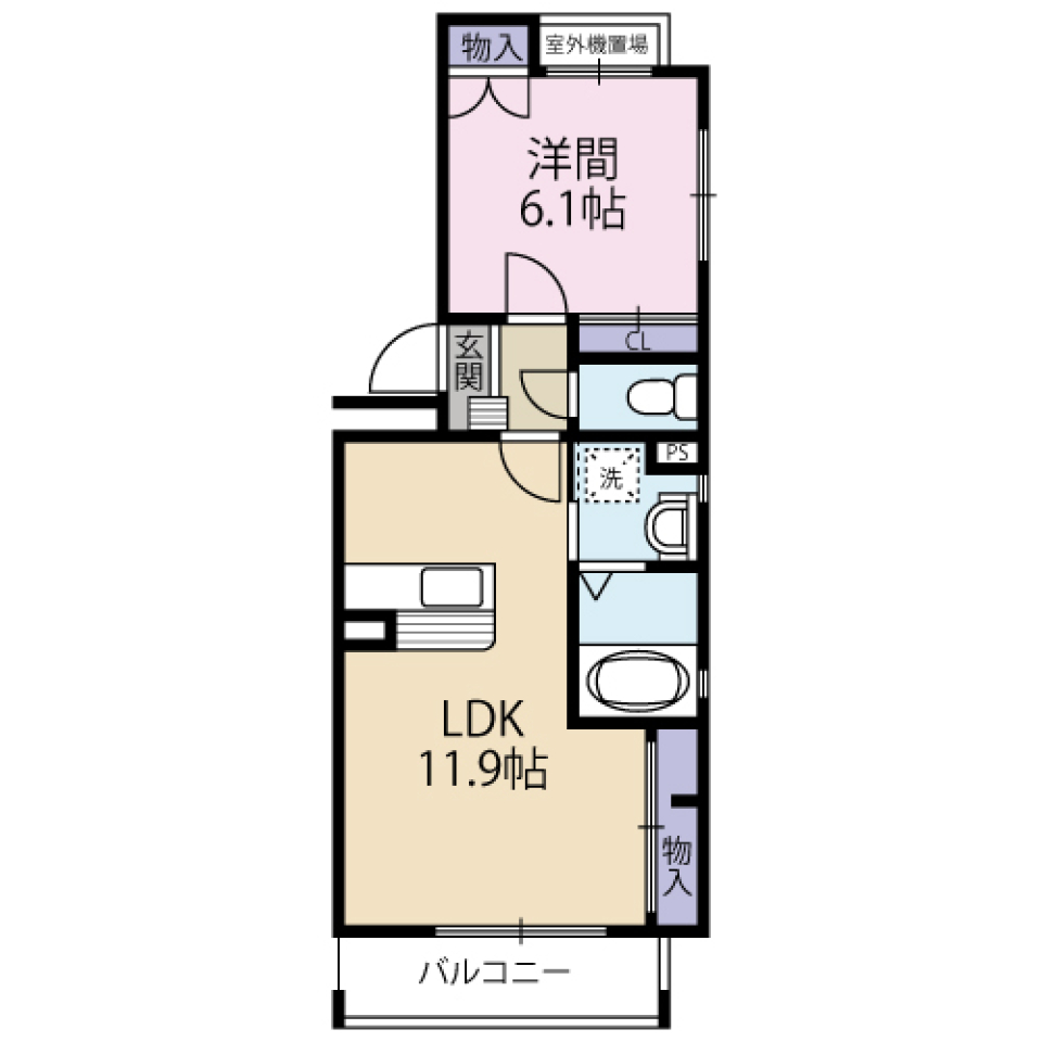 ナチュラルな暮らしの間取り図