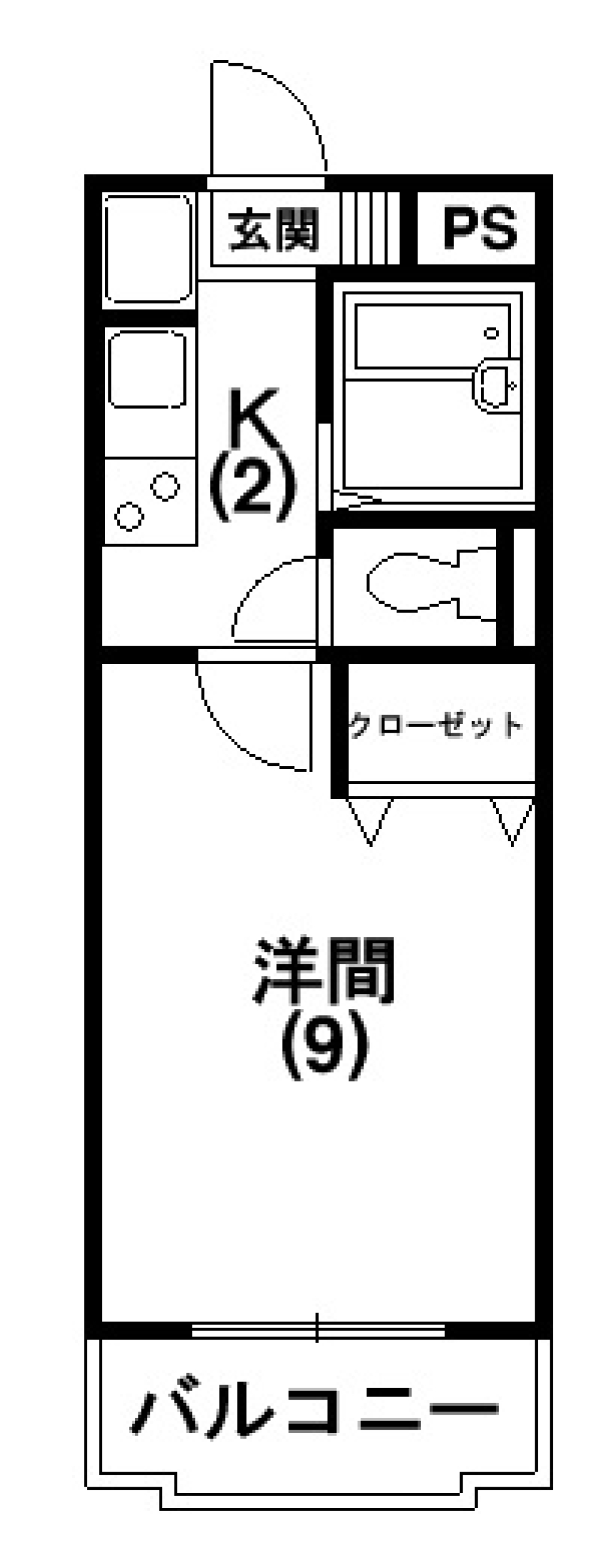 ペットと2人暮らしの間取り図