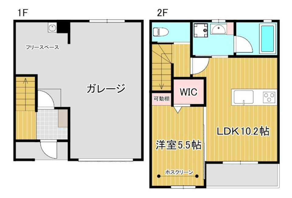 2026年5月ガレージハウス完成予定の間取り図