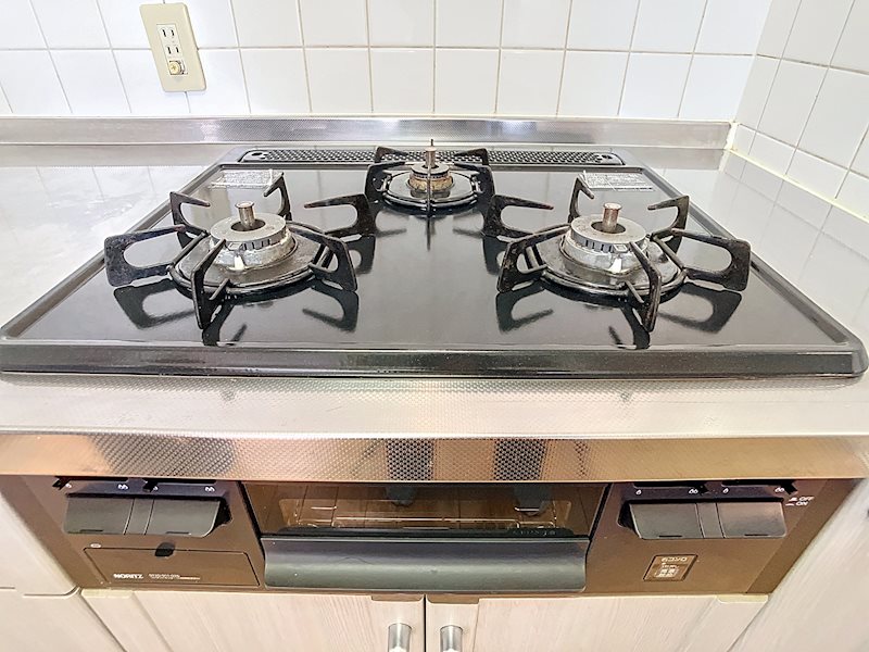 嬉しい3口ガスコンロ！