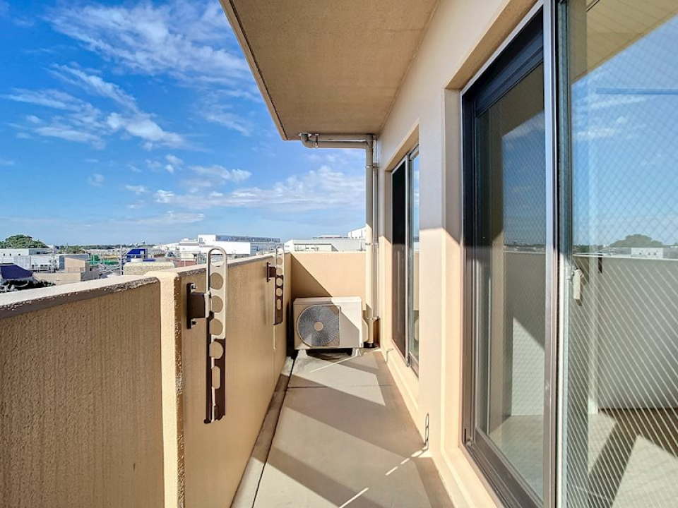 2部屋続きで広々バルコニー！