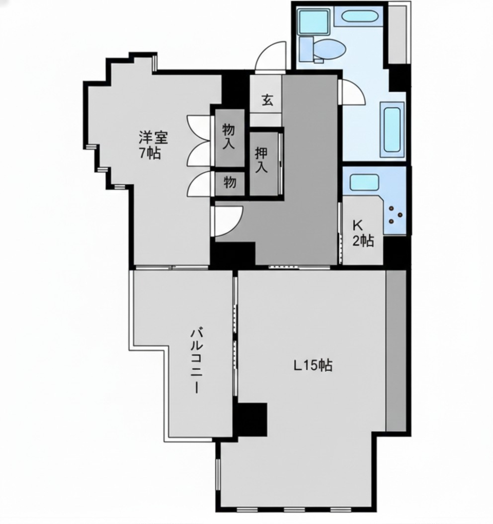 八幡の隠れ家の間取り図