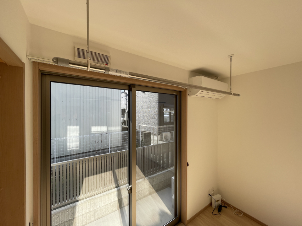 室内物干し付き