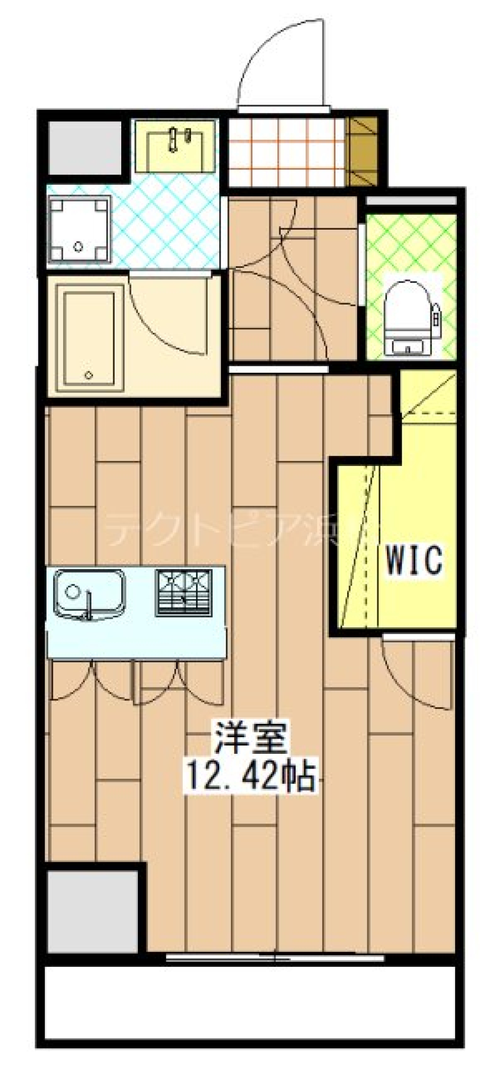 解放感を独り占めの間取り図