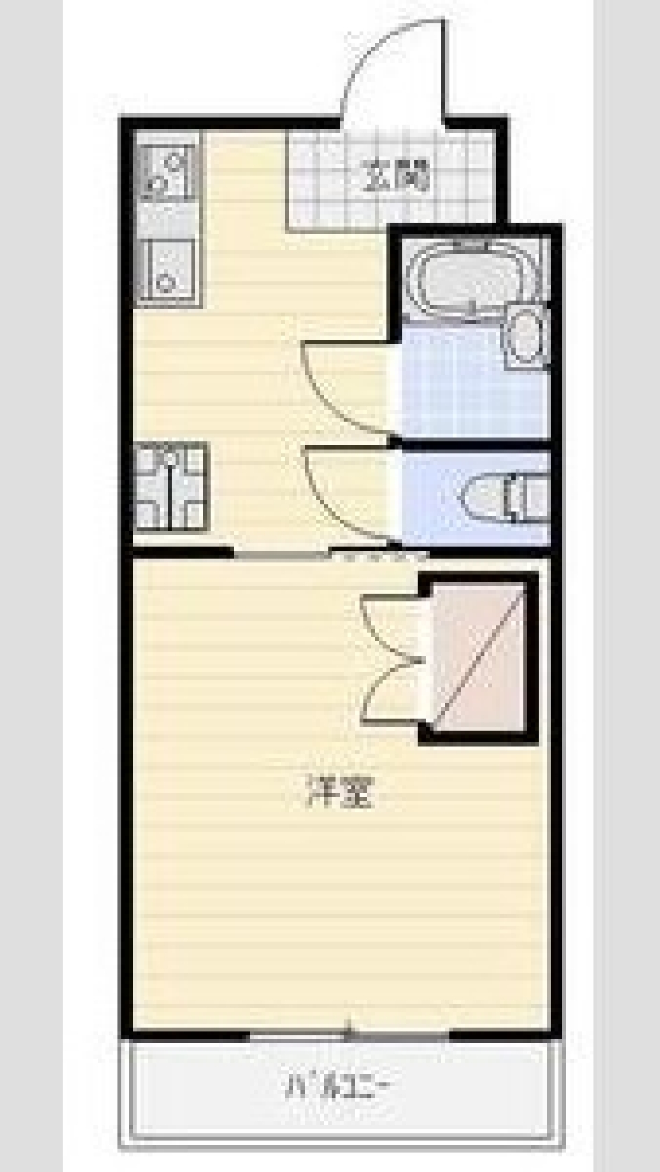 緑に染まる小さな舞台の間取り図